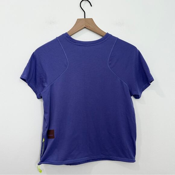 Lululemon Lightweight Cinched Hem Hiking T-Shirt Charged Indigo size 6 - Picture 3 of 6